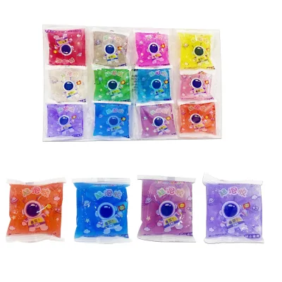 SLIME MINI ESCARCHADO EN BOLSA ASTRONAUTA (PQTX12)