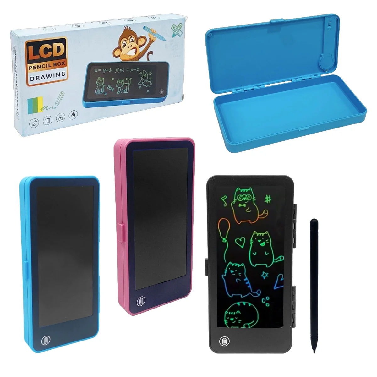 PORTA LAPIZ CON TABLERO MAGICO