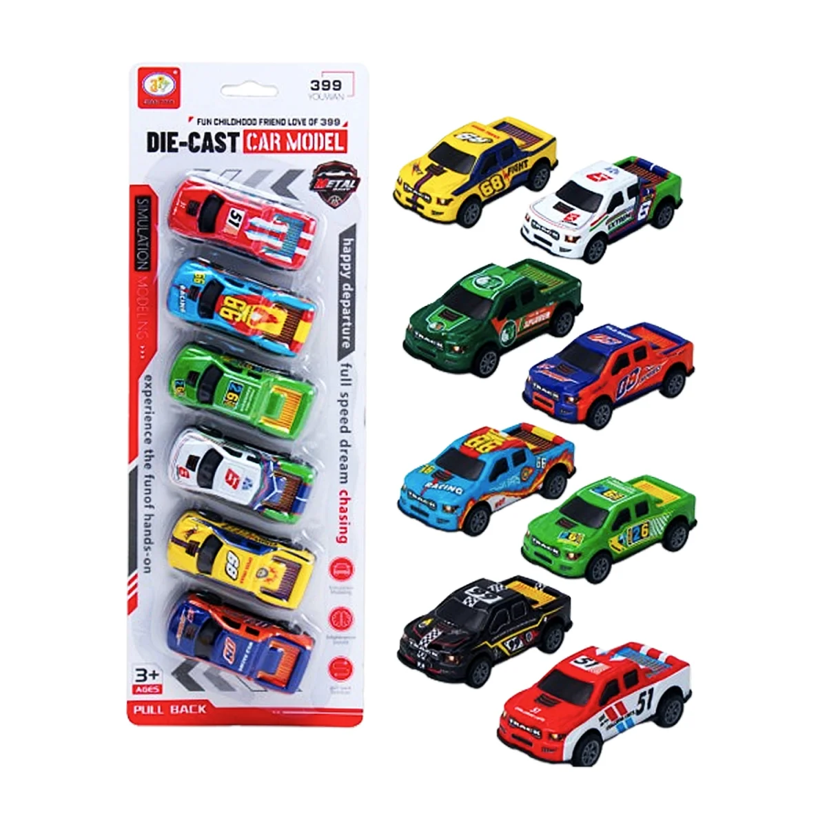 SET DE CARROS X6 ENCARTONADO