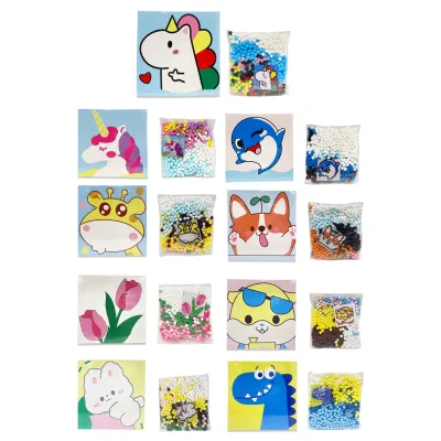 CUADRO DECORATIVO DE POMPONES 20*20CM