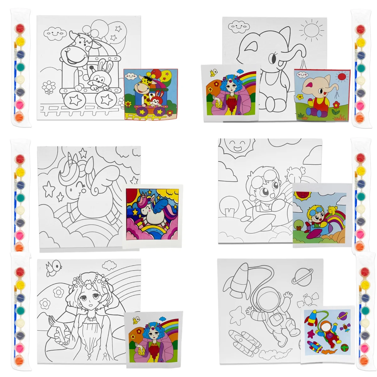 LIENZO CON TEMPERAS PARA PINTAR 30*30CM