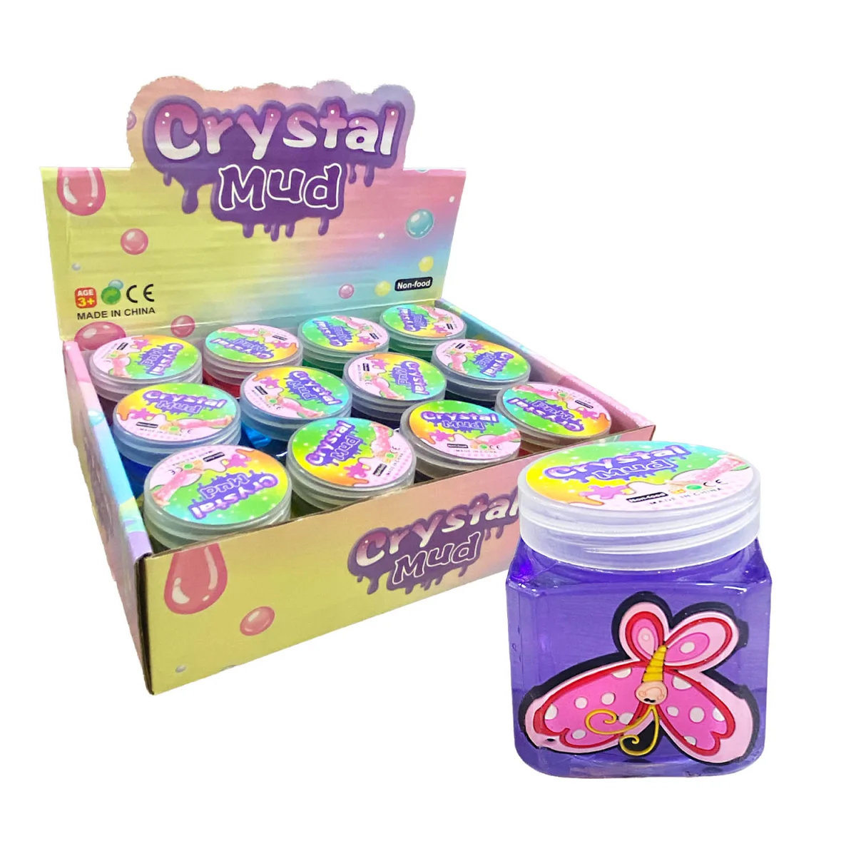 SLIME TARRO CON MARIPOSA (CJX12)